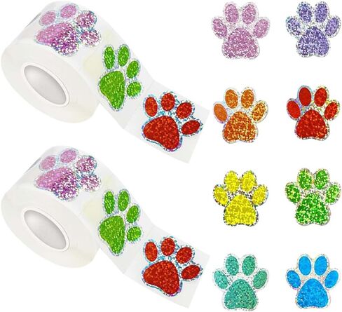 1000 PCS 2.5 سم ملصقات طباعة PAW CAT PAW ملصقات جدار طباعة كبيرة ملصقات PAW مطبوعات ملصقات الحيوان ملصقات حيوانات حيوانات حيوانات أليف ملصقات القصاصات السوداء in Saudi Arabia