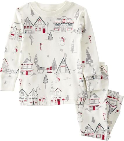 little planet by carter's unisex-baby Baby and Toddler 2-piece Pajamas made with Organic Cotton, Botanical, 4T in Kuwait