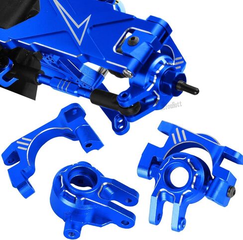 RC Aluminium Upgrades Part Caster Block,Steering Blocks,Stub Axle Carriers,Drive Shaft for 1/10 Slash/Rustler/Stampede/Jat0 4x4 4WD VXL,CVD/Axles/DriveShaft Hops Up,Navy Blue in Kuwait