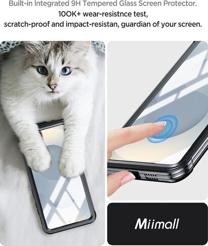 حافظة Miimall رفيعة لهاتف Samsung Galaxy S24 Magsafe، مغناطيسات قوية متوافقة مع MagSafe PC & TPU حافظة مغناطيسية رفيعة للغاية مضادة للخدش ومضادة لبصمات الأصابع ومضادة للصدمات لحافظة هاتف S24، أسود in Saudi Arabia