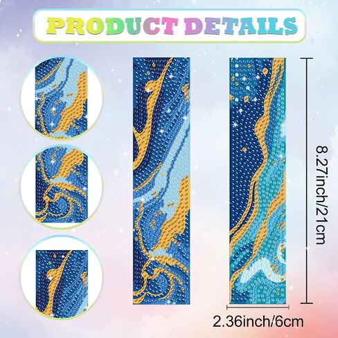 Beinkmake 10pcs Aurora Starry Sky 5d Diamond Art Lundmarks Forest Lake Diamond Diy Painting Purcharks Rhinestonshostons acrylic tassel lockmark for beginner beginner crafts in Saudi Arabia