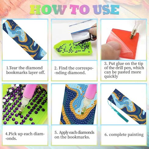 Beinkmake 10pcs Aurora Starry Sky 5d Diamond Art Lundmarks Forest Lake Diamond Diy Painting Purcharks Rhinestonshostons acrylic tassel lockmark for beginner beginner crafts in Saudi Arabia