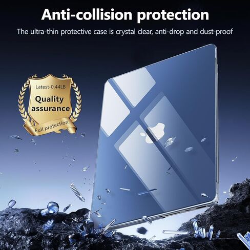 for MacBook Pro 14 Inch 2024 2023 2022 2021 Release M4 A3112 A3401 A3185 M3 A2918 A2992 M2 A2779 M1 A2442 Pro/Max Chip, Plastic Hard Shell Case with Keyboard Cover, Haze Blue in Saudi Arabia