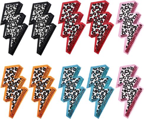 Embroidered Applique 10Pcs Sequin Stars Iron On Patches Checkerboard Cute Sew On Lovely DIY Craft Accessories for Clothing Backpacks Jackets Bag in Saudi Arabia