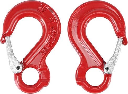 QWORK Clevis Slip Hook G80 Eye Hoist Sling Hook, 1.2 Tons Break Point 4,500 LBs Forged Steel Red Logging Rigging in Saudi Arabia
