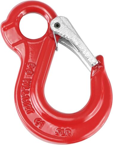 QWORK Clevis Slip Hook G80 Eye Hoist Sling Hook, 1.2 Tons Break Point 4,500 LBs Forged Steel Red Logging Rigging in Saudi Arabia