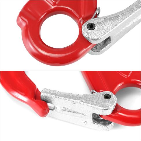 QWORK Clevis Slip Hook G80 Eye Hoist Sling Hook, 1.2 Tons Break Point 4,500 LBs Forged Steel Red Logging Rigging in Saudi Arabia