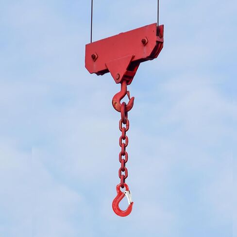 QWORK Clevis Slip Hook G80 Eye Hoist Sling Hook, 1.2 Tons Break Point 4,500 LBs Forged Steel Red Logging Rigging in Saudi Arabia