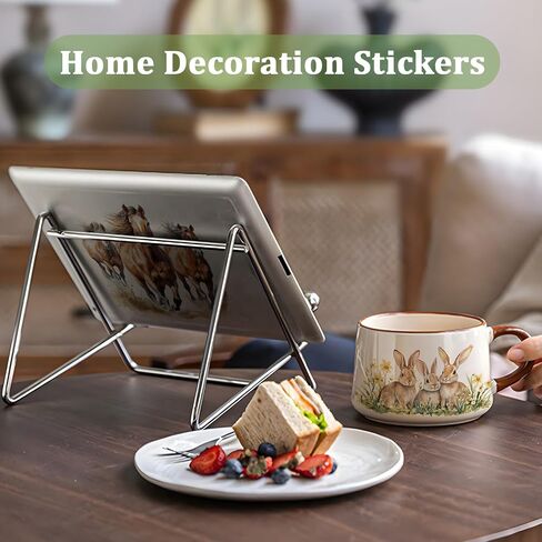 WANDIC 6PCS Rub On Transfer Stickers, Luminous Forest Animals Transfer Decals Waterproof Sticker for Furniture and Scrapbooking,15 * 30cm in Saudi Arabia