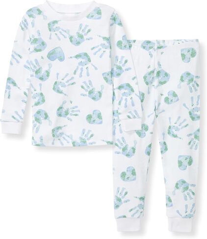 Burt's Bees Baby Baby Boys' Pajamas, Tee and Pant 2-Piece Pj Set, 100% Organic Cotton, Polar Mountain in Kuwait