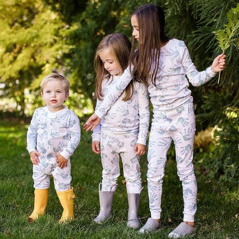 Burt's Bees Baby Baby Boys' Pajamas, Tee and Pant 2-Piece Pj Set, 100% Organic Cotton, Polar Mountain in Kuwait