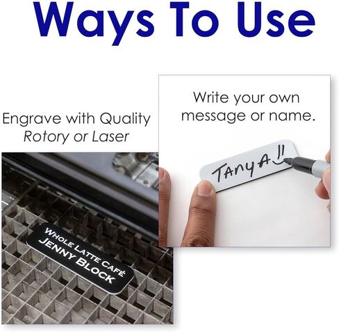 فارغة شارة الاسم مع دعم مغناطيسي - 25 حزمة أسود 1 بوصة × 3 بوصة in Kuwait