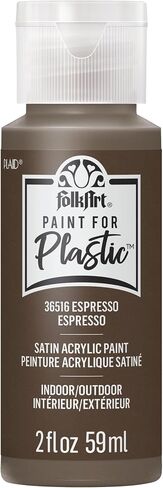 FolkArt, Espresso, Acrylic Paint for Plastic Arts and Crafts Projects, Indoor and Outdoor Formula, 2 fl oz, 36516 in Saudi Arabia