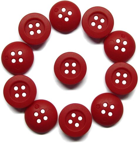 ButtonMode Rubber Shirt Buttons Ideal for Children’s Clothing, Polos, Rugby Shirts Includes 11 Buttons, 13mm (1/2 Inch), Gray in Kuwait