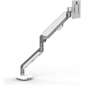 36-inch 12kg Large Load Capacity Single-arm Gas Spring Computer Monitor Stand Desktop Computer Rack(Silver)