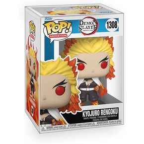 Anime: Demon Slayer - Kyojuro Rengoku Vinyl Figure Bundle with Compatible Funko Pop Box Protector