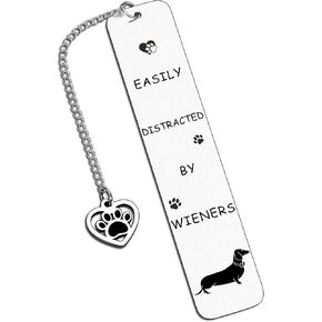 Dachshund Dog Bookmarks for Book Lovers, Funny Wieners Dog Book Marks for Reading Women Men Nerds, Dogs Lovers Gifts for Dogs Dad Mom, Wieners Themed Gifts for Her Him Back to School Supplies