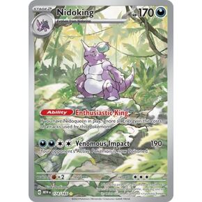 Pokemon - Nidoking 174/165 - Pokemon 151 - Illustration Rare - Single Card