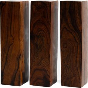 IECAP LLC Hardwood Ironwood Blanks, Exotic Wood – Woodchucks Wood – Hardwood Lumber – Natural Wood for DIY Crafts – Ironwood Lumber Turning Blanks – Size 6 x 1.5 x 1.5 inches – Pack of 3
