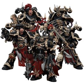 JOYTOY-Warhammer The Horus Heresy-1:18-Action Figure-Chaos Space Marines Black Legion Chosen with Combi-melta and chainsword-Collection Model Birthday Gifts