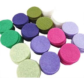 YSKWA 128 Wool Blend Felt 1" Circles - English Garden Colors - Made in USA - OTR Felt