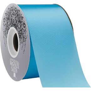 McGinley Mills 2.5" W Acetate Satin Ribbon, Caribbean Blue, 50 Yard Spool