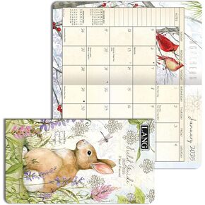 Lang Companies, Field Guide 2 Year 2026 Pocket Planner, 3.63'' X 6.5'', Weekly Calendar with Stapled Binding