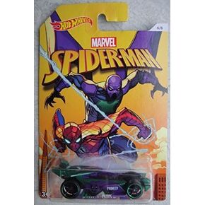 Hot Wheels 2017 Spider-Man Purple/Green Drift King 6/6 (1:64 Scale Die-Cast Car, Ages 3+)