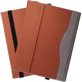 Laptop Cover for Microsoft Surface Book 3 2 1 13.5 inch case，Two-Piece Magnetic Tape Detachable Cover with Support Stand (Brown, Surface Book 13.5inch)