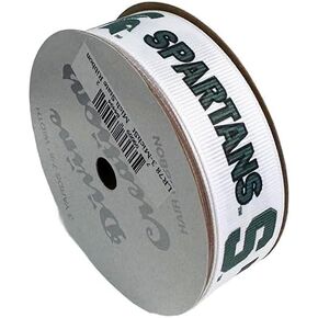 7/8" Michigan State Grosgrain Ribbon, Licensed by Divine Creations - Officially Licensed - 3 Yards (9 Feet)