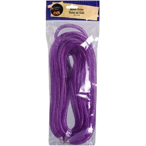 Purple Crafter's Square Decorative Mesh Tube, 36 Ft. Great for Halloween Decor!