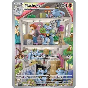 Pokemon - Machoke 177/165 - Pokemon 151 - Illustration Art Rare - Single Card