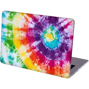 Compatible with MacBook Air 13 inch Retina Display with Touch ID, Hard Protective Shell with Keyboard Cover (M1 A2337 A2179 A1932, 2018 2019 2020 Release) - Psychedelic Hippie Tie Dye
