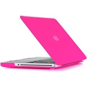 Ruban for Macook A1278 with CD-ROM (Old MacBook Pro 13 Release 2012-2008), Matte Plastic Hard Shell Cover (HOT Pink)