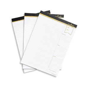 Day Designer Padfolio Inserts, 3-Pack Notepads | 8.25" x 11" | Premium Letter Size Paper Pads for Notes, Planning, and Organization | Perfect for Clipfolio or Daily Use (8.25" x 11", Padfolio Inserts - 3 Pack)