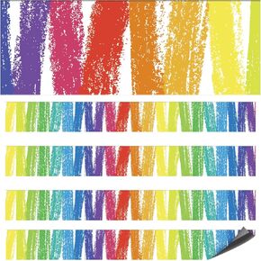 12 Pieces Magnetic Border for Whiteboards Magnetic Bulletin Board Colorful Border Trim Classroom Decorations for Bulletin Boards Office Chalkboard Decors (Colorful)