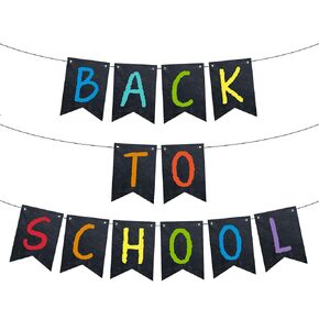 Back to School Banner Decorations Colorful First Day of School Decorations Preschool Elementary School Classroom Decor