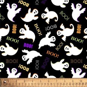Halloween Ghosts Boo! Cotton Fabric by The Yard
