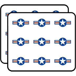 Air Force Roundel -mountel -ملصق شعار Fly Floy usaf Wing Insignia لـ Scrapbooking ، التقويمات ، الفنون ، الألبوم ، Bullet Journals 2 "18 Pack