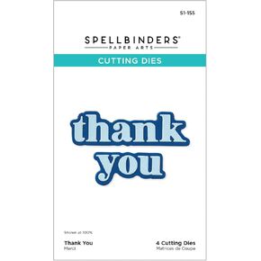 Spellbinders Thank You Etched Dies, Metal
