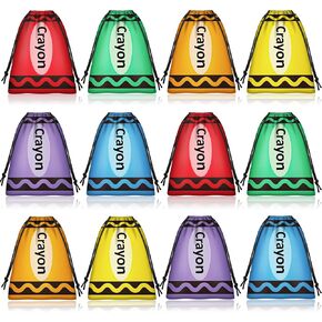 Denylo pro 24 Pcs Pencil Drawstring Bags Bulk Pencils Bag Back to School 6.7×9.8 Inch Pencil Drawstring Bags for Back to School Favor Birthday Party Supplies