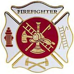EagleEmblems P03488 PIN-FIRE DEPT-Firefighter (1.5'')