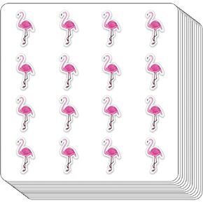 Flamingo Planner Stickers, 0.5in Scrapbooking Kids DIY Calendar Crafting 208-Pack