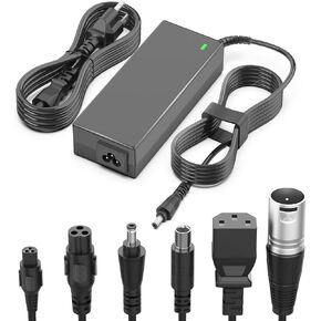 42V 2A Electric Scooter Charger with 7 Plugs Universal for 36V Lithium Battery, Compatible with Jetson, Razor, Swagtron, Bird, Gotrax, Segway Power Adaptor Cord