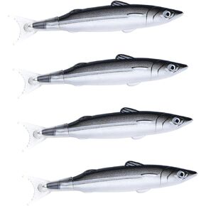 NUOBESTY 4pcs Salted Fish Ballpoint Pen Party Favors Fishing Decorative Cartoon Advertise Award