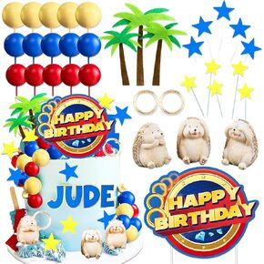Hedgehog Cake Topper Cartoon Cake Decoration Woodland Animals Cake Topper