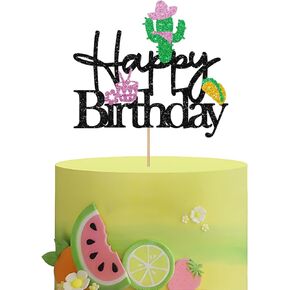 كعكة عيد ميلاد سعيد الكرز أعلى ، ديكور كعكة عيد ميلاد الكرز الحلو ، كرز بريق أحمر على أعلى كعكة استحمام الطفل ، زخرفة حفلة عيد ميلاد الفاكهة