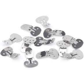 30 Pcs (15 Pair) Stainless Steel Flat Blank Shoe Clips Shoe Supplies for DIY Craft Project Crafts Decoration