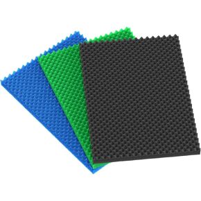 Pawfly 3 Pack Aquarium Filter Media Pad (25.5" L x 18.1" W), Filter Media for Fish Tank Filters, Fine Medium Coarse Foam Floss for Water Filtration, Sponge Filter Floss for Sumps Ponds Hydroponics
