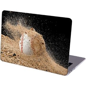 Compatible with MacBook Air 13 inch Retina Display with Touch ID, Hard Protective Shell with Keyboard Cover (M1 A2337 A2179 A1932, 2018 2019 2020 Release) - Baseball Hitting Sand Ground